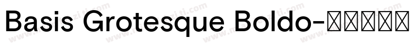 Basis Grotesque Boldo字体转换